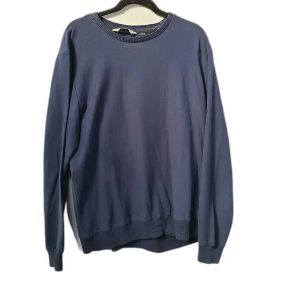 Joseph Abboud Men's Long Sleeve Navy Blue Crew Neck Sweater Size XL - Picture 1 of 7